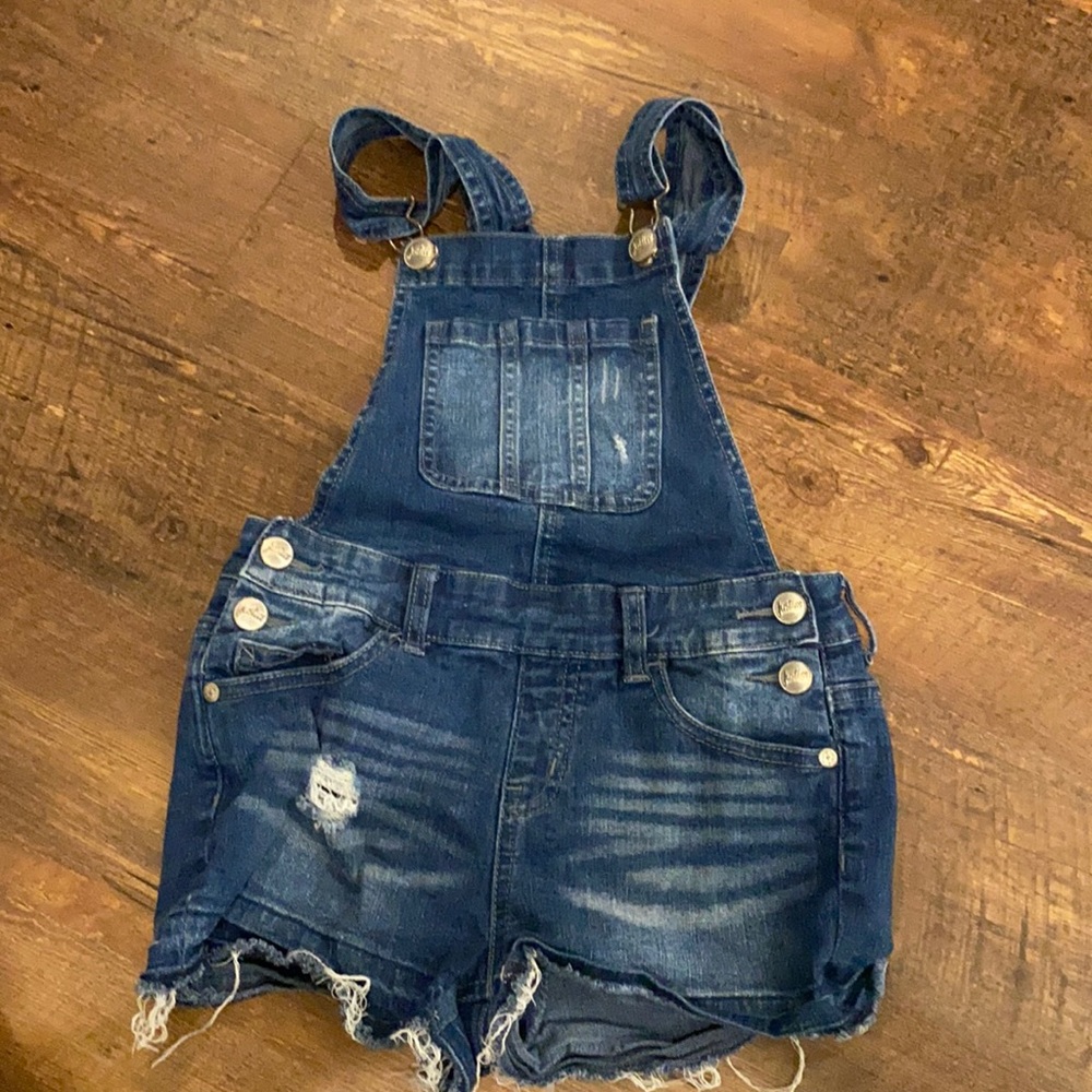 Justice Denim Overalls Size 8
